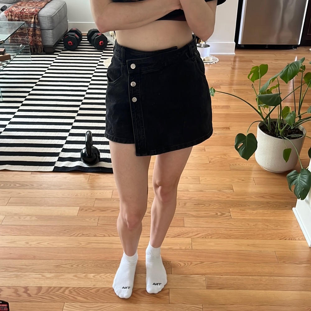 Denim skort
